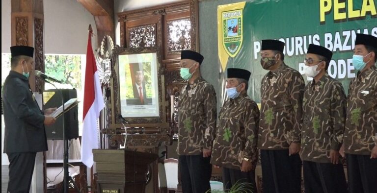 Bupati Kebumen Lantik Pengurus Baznas Periode 2021-2026