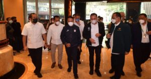 Menpora Zainudin Amali membuka secara resmi Kongres Luar Biasa (KLB) PSSI Jawa Timu