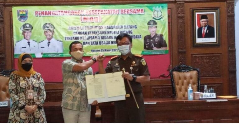 Pemkab dan Kejari Batang Lakukan MoU, Upaya Penegakan Hukum