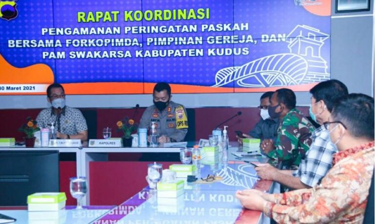 Bupati Kudus Gelar Rapat guna keamanan Hari Paskah