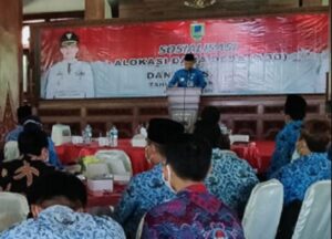 Sosialisasi ADD oleh bupati kabupaten Kebumen Arif Sugiyanto