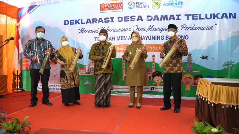 Wujudkan Masyarakat Damai, Desa Telukan Deklarasikan Desa Damai Bersama Wahid Foundation