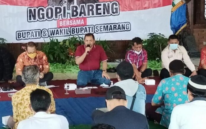 Bupati Semarang Ngopi Bareng Petani, ini pesannya